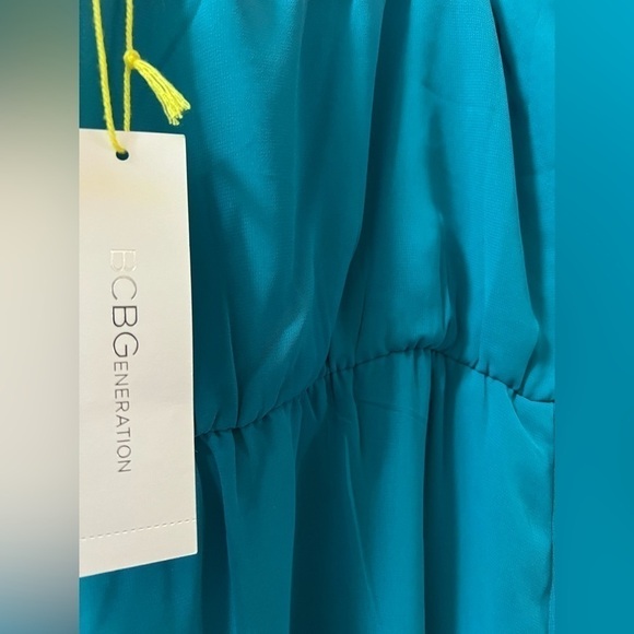 🔴BCBG new strapless turquoise mini dress size medium - Picture 8 of 8